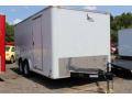 16ft Enclosed Trailer White Flat Front