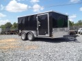 7 x 12 low profile blk enclosed trailer garage fit 