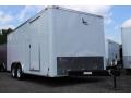 18FT Enclosed Trailer White With Flat Front