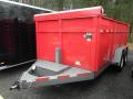 14ft Red and Gray Dump Trailer 