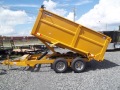 6X12 bobcat LOW PRO dump trailer 10k 4ft sides