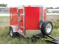 Red 8ft Cargo Trailer w/Spare Tire