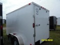 14ft White Motorcycle Trailer