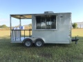 16ft Silver Porch BBQ Competition Trailer 