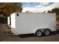 14ft Enclosed Cargo Trailer-White Double Rear Doors