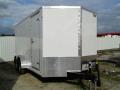 16FT ENCLOSED TANDEM AXLE - WHITE