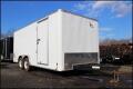 20ft Car / Racing Trailer-White Flat Front