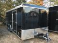 18ft Black Enclosed Cargo with Rear Ramp