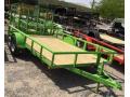 Green with Wood Deck 12ft SA Utility Trailer
