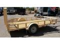 Tan with Wood Deck 10ft S/A Utility Trailer