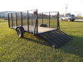 12ft Utility Trailer w/Tall Expanded Metal Sides