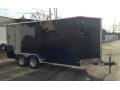 7 x 16 BlackV-nose Enclosed Trailer