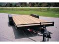 16 Foot T/A Down 2 Earth Car Hauler-Wood Flooring