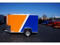 Orange/Blue 8ft Cargo Trailer w/Single Rear