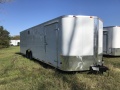 26ft White Car Hauler w/Electrical Package