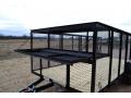 16ft Landscaping Trailer w/Expanded Metal Tool Cage