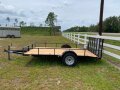 12FT UTILITY TRAILER W/TALL EXPANDED METAL SIDES