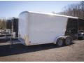 White/Black Two Toned 16ft Enclosed Cargo Trailer