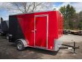 12ft Red/Black Two Toned S/A Cargo/Enclosed Trailer