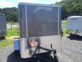 8ft Silver Cargo Trailer with Rear Ramp