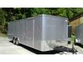24ft  Enclosed Cargo Trailer-Gray Flat Front