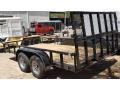 14ft Wood Deck Tandem Axle Utility Trailer