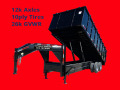 Axles 12,000 Lb  20 Foot Gooseneck Dump Trailer