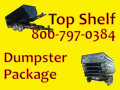 Easy Stacking W/These Five Tapered Dumpsters