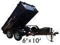 7000lb GVWR 6x10 Dump Trailer