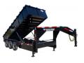 7x18 w/Front Locking Tool Box Dump Trailer