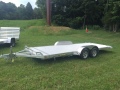 18ft Silver Lightweight Tilt Deck Car Hauler