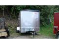10ft Silver Enclosed Cargo Trailer with Flat Front