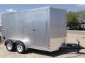 Silver Rounded 12ft  T/A Enclosed Cargo Trailer