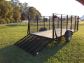 12ft  Utility Trailer w/ 4 Foot Mesh Sides
