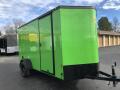 Green Blackout 12ft Single Axle Enclosed Cargo Trailer