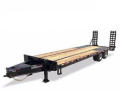 30ft (25+5) Pintle Hitch Flatbed Trailer