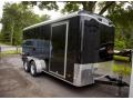 14ft Enclosed Cargo Trailer-Black-Tandem Axle