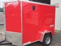 Red 8ft Cargo Trailer with Ramp