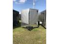 16FT SILVER CARGO TRAILER WITH V-NOSE