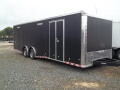 8.5 x 24 race ready matte black carhauler trailer