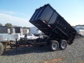 7 x 12 low-pro dump trailer 14k GVWR 4 ft sides