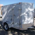 White V-nose 8ft SA Enclosed Cargo Trailer