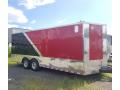 20ft Red and Black Two Tone Car Hauler