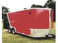 Two Tone Black and Red  24ft Car Hauler