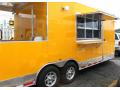 Yellow BBQ Concession Trailer 24ft Loaded