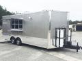 20ft Food Trailer with Screened Concession Window-pewter 