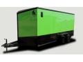 12ft S/A Cargo Trailer-Geen Blackout with Black Trim