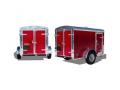 12ft Single Axle Enclosed Cargo - RED