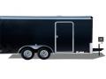 20ft Tandem Axle Enclosed Black with Flat Front