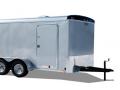 12FT Flat Front Pewter T/A Enclosed Trailer